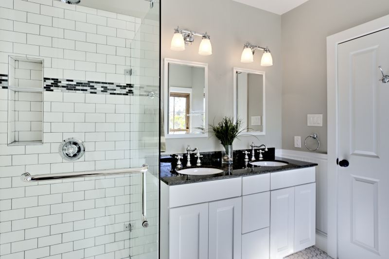Double Vanity with Stylish Lighting
